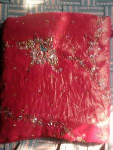 Elegant Maroon Saree