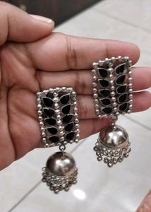 Beautiful Black Oxidised Earring