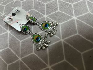 Peacock Drop Earrings