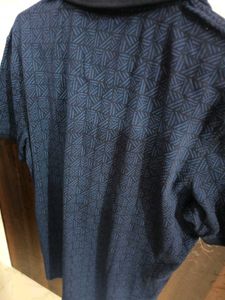 Louis Philippe Printed Polo T-Shirt M size