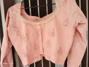 Beautiful🧿 Peach 🍑 Net Lehanga- PRICE DROP