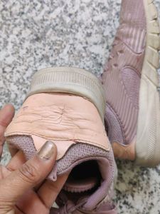 Mauve Knit Running Shoes