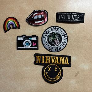 Set Of 6 iron-on patches &amp; 3 Stickers