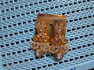 Elegant Gold-Tone Dangle Earrings