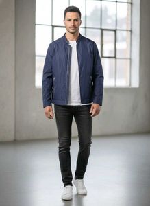 Men&#39;s Casual Navy Blue Jacket