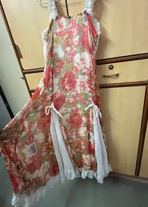 Floral Design Frock For Small Girls