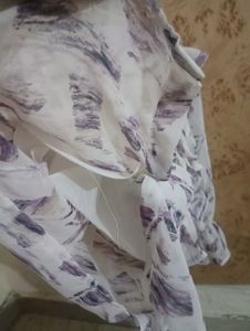 Printed White Top