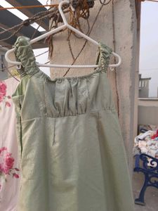 Sassafras Pista Green Dress Women