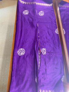 💜Purple dola Silk Saree💜 BRAND NEW