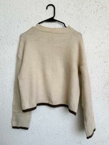 Bonjour Cropped Sweater