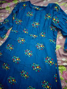 Blue Printed Kurta