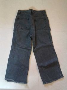 Zudio black faded baggy jeans