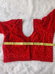 RED VELVET BLOUSE