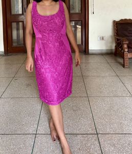 Sexy Padded Satin Lace Dress