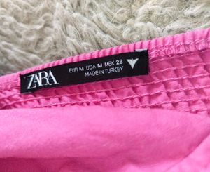 🎀 Hot Pink Zara Corset Crop Top 🎀