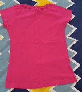 Girls Pink T-shirt with Design