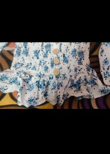 sky Blue Crop Top