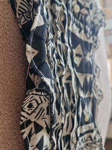Balck And White Casual Evening Top (Only Cash)