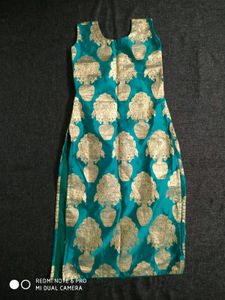 Zari Teal Kurti