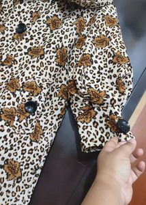 Brown🟤Floral Print Winter Top For 38 Bust