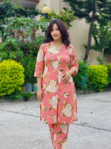Floral Print Kurta Set