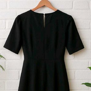 Classic Black Fit &amp; Flare Dress