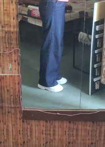 Blue Wide leg Jeans (High Waist)