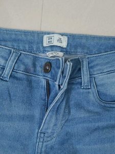 Denim Jeans &amp; Culottes Set