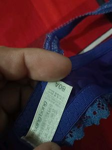 Elegant Lace Trim Bra - Size Unknown 34 to 36