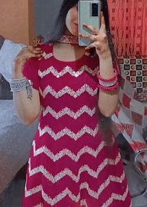 Bright Pink Sharara Suit