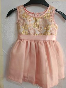 Cute Pink & Gold Party Dress