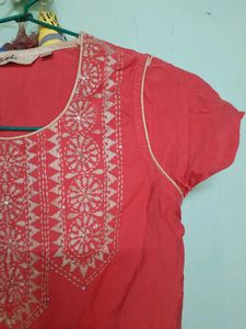 Handworked Beautiful Rose Kurthi