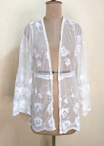 Net Embroidered Shrug