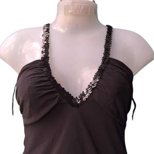 Black Halter top
