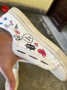 Funky White Shoes