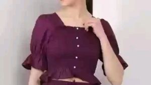 Maroon Crop Top