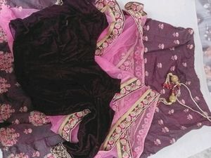 WINE 3PIECE LEHENGA