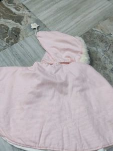 Adorable Pink Baby Pancho