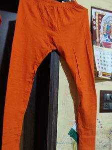Orange Kurti With Leggings