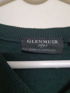 (Glenmuir) Green V-Neck Sweater