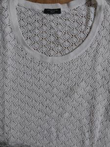White Crochet Top