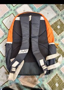 Orange Grey Backpack