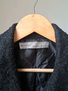 ZARA Chic Black Tweed Jacket