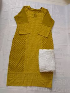 Chikankari Kurti  Plazo Set