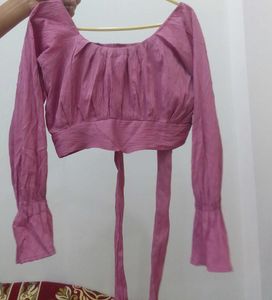 Stylish Pink Crop Top