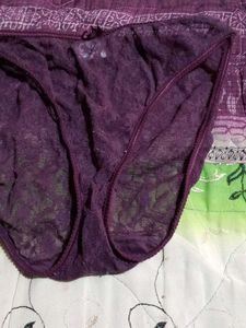 Purple Lace Briefs