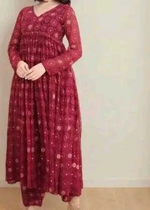 Pink Bandhani Fabric