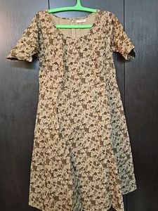 Classy Big Flared Dress With Bothside Pocket