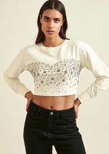 Cover Story Beaded Crop Top