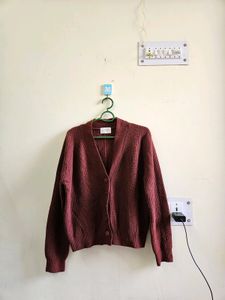 Maroon Cardigan